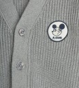 Mini Rodini Ritzratz Patch Knitted Cardigan   Grey   92/98