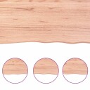 Vidaxl Benkeplate til bad lysebrun 80x40x2 cm behandlet heltre 3156116