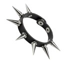 Armbånd med Sølvfargede Spike Nagler