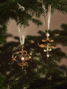 Royal Copenhagen   Juleornament palmette 10 cm forgylt