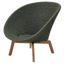 Cane line Peacock Loungestol Dark green