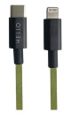 Design Letters - Tech Favourite kabel USBC til lightning 1m forest green