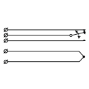 Alarmtech MC 346-10 Magnetkontakt Innebygd Hvit 10 M Kabel