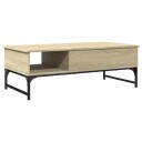  Salongbord sonoma eik 100x50x35 cm konstruert tre og metall 8721012479319