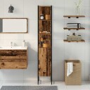  Badekabinet Gammelt Tre 33x33x185,5 cm Teknisk Tre