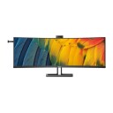 Philips 45" Buet DQHD Skjerm 5120x1440 VA 75Hz med KVM, USB-C, Svart
