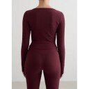 Aim'n Treningstopp Ribbed Performance Zipped Cardigan Rød