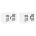 vidaXL Vegghylle PORTO 2 pcs Hvit 60 x 31 x 40 cm Konstruert tre