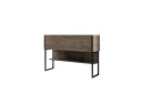 Luxe Kommode 120 cm   Svart/Valnøtt