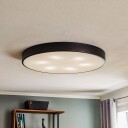 TEMAR LIGHTING Cleo 800 taklampe svart sensor IP20 Ø 78 cm metall