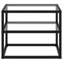 vidaXL Konsollbord gjennomsiktig 50x40x40 cm herdet glass