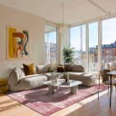 Flatvevd teppe   Elira rød Størrelse: 150 x 230 cm
