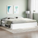 vidaXL Sengeramme hvit 200x200 cm 8721012158436