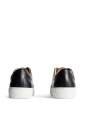 J. Lindeberg Art Signature Leather Sneaker   Black   44