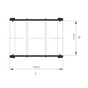 Pipelife Dobbelmuffe 90mm PP