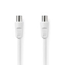 Nedis Koaksialkabel 10 m Dobbelt Skjermet 90 dB 75 Ohm Hvit