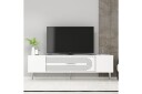 Drova TV-benk 150 cm - Hvit/Sølv