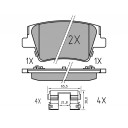 Bremseklosser MEYLE 025 240 0016