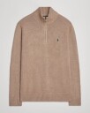 Polo Ralph Lauren Cotton Pullover Half-Zip Bronze Melange
