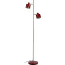 Ocean gulvlampe 2-lys 160 cm - Rød / Messing