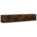 vidaXL Veggmontert CD-hylle r?kt eik 100x18x18 cm konstruert tre
