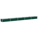 vidaXL Hevet Hagebed Grønn 400 x 40 x 24 cm kaldvalset stål