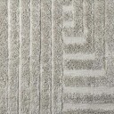 Dusty Deco Shaggy Labyrinth Ullteppe 250x350 cm Grå