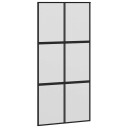 vidaXL Skyvedør med monteringssett 102,5x205 cm herdet glass&aluminium
