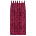  Gardin med gardiner 2 pcs Vinrød 260 x 140 cm Fløyel