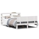  Sengeramme med hodegavl hvit 120x190 cm heltre furu 3306075