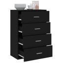  Skjenk svart 60x31x84 cm konstruert tre 8721012494022