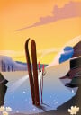 Ski Trip Plakat Plakat / 21x30cm