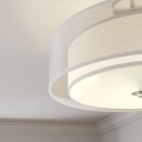 Lindby Taklampe Pikka med hvit skjerm