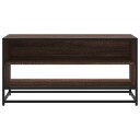  TV-benk brun eik 91x40x46 cm konstruert tre og metall 8721102839474
