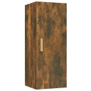 vidaXL Veggskap r?kt eik 34,5x34x90 cm konstruert tre