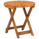 vidaXL Bistrobord Naturlig Ø45 x 45 cm Solid akasietre