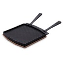 Ooni Dual Sided Grizzler Plate Cast iron wood base