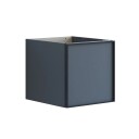 Dansani Inzo Alu ramme Svart Underskap 1 Skuff B40xh40xd44cm Brun eik