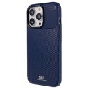 Saii Karbonfiber iPhone 13 Pro TPU Deksel Blå