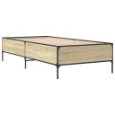  Sengeramme sonoma eik 90x200 cm konstruert tre og metall 8721012984936