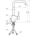 Tapwell Evo984 Avstengning Svart Matt (TA-9423487)