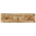  Veggmontert TV benk 100x32x25 cm grovt heltre mangotre