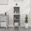 vidaXL Baderomsskap betonggrå 30x30x100 cm konstruert tre