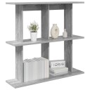vidaXL Vegghylle Veggmontert Grå Sonoma 80 x 20 x 75 cm Konstruert tre