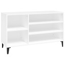 vidaXL Skoskap hvit 102x36x60 cm konstruert tre