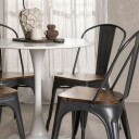 Spisegruppe Venture Home Hamden Ø80 cm med 4 Tempe Stoler