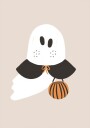 Cute Ghost Poster Plakat / 21x30cm