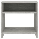 vidaXL Nattbord 2 stk betonggrå 40x30x40 cm sponplate