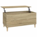 vidaXL Salongbord sonoma eik 90x44,5x45 cm konstruert tre