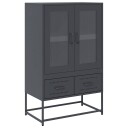  Highboard antrasitt 68x39x111,5 cm stål 8721158371980